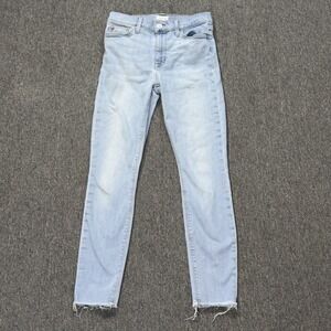 Hudson Jeans Blair Super Skinny Mid Rise Denim Jeans Raw Hem Women's Size 27